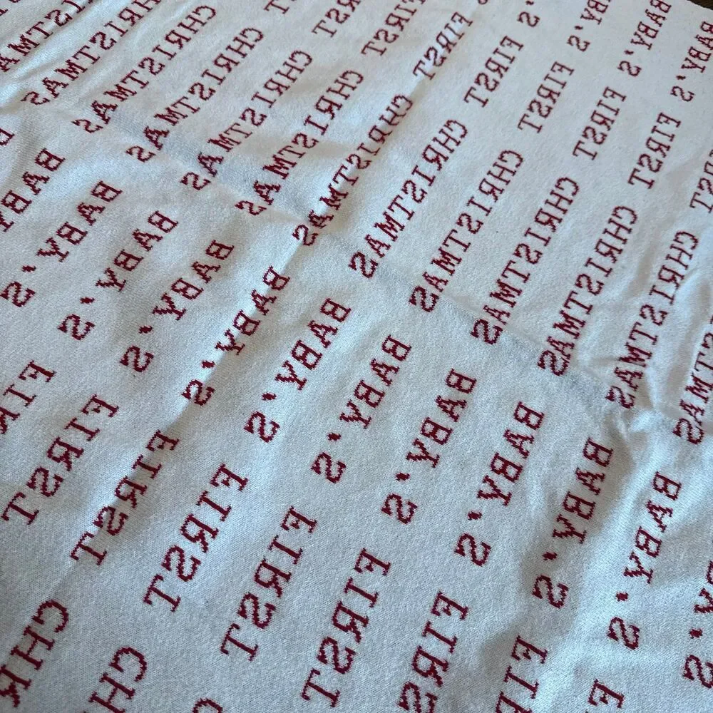 Creative Co-Op “Baby’s First Christmas” Blanket